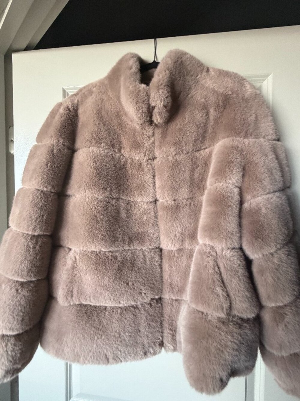 Generation Love Taupe Faux Fur Coat XXL